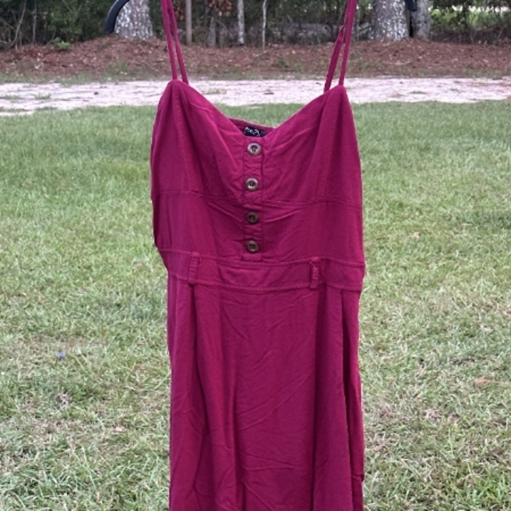 Rue21 Fuchsia Buttoned Mini Dress